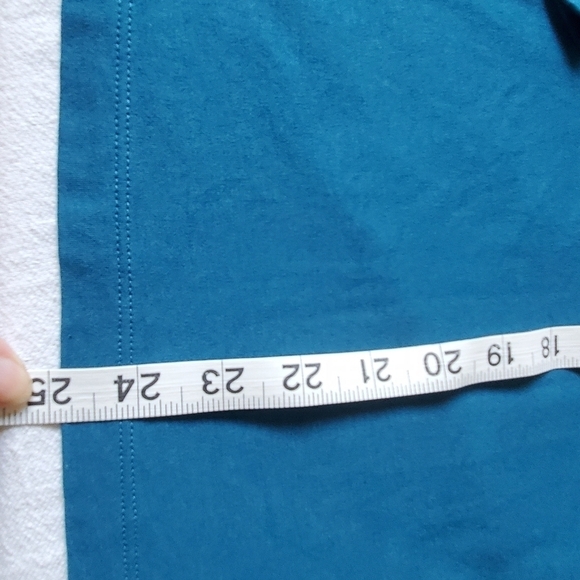 L.L. Bean Teal Mock Neck Long Sleeve Sz 1X Plus Top - Picture 8 of 8